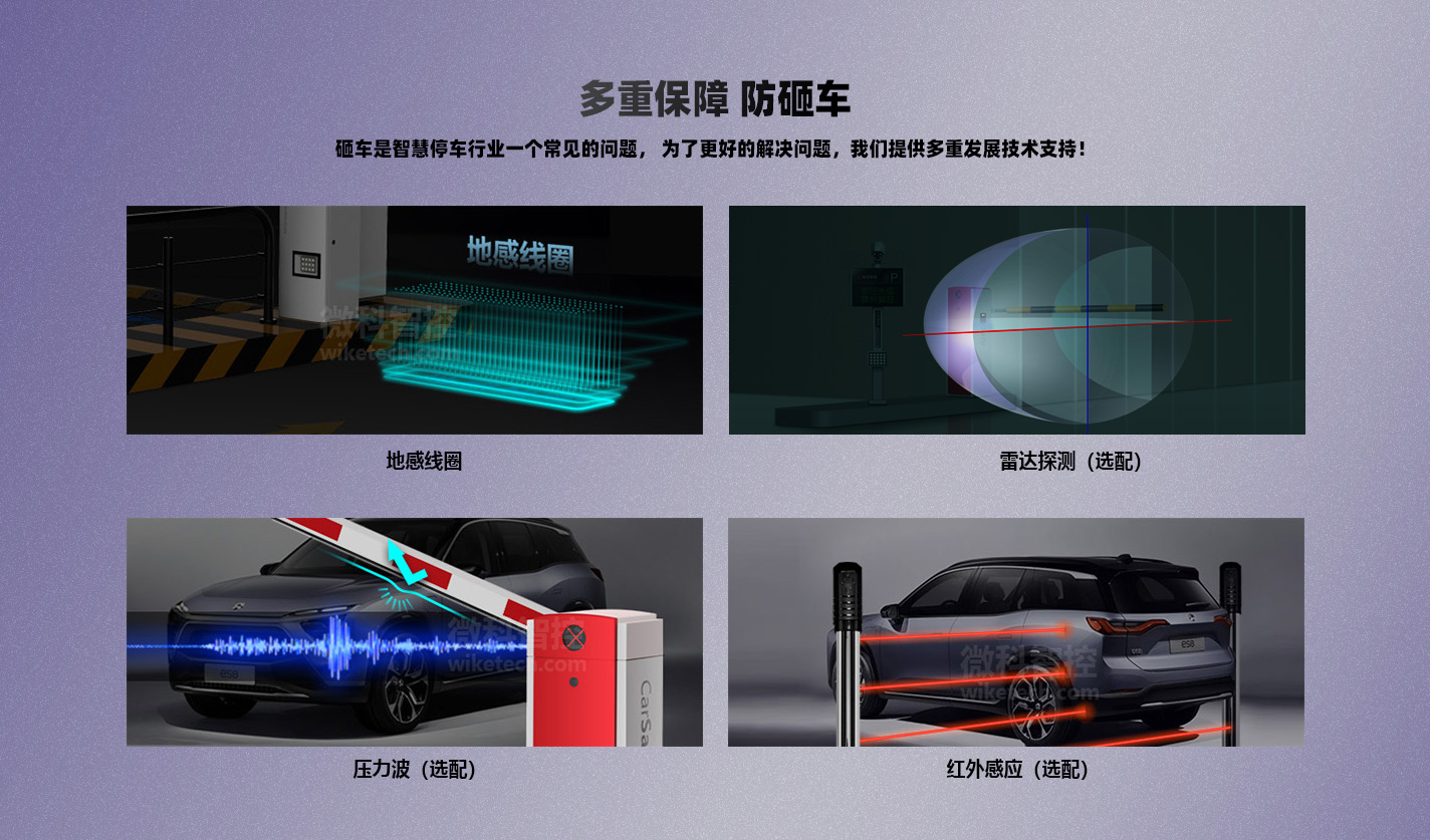 停車場(chǎng)智能道閘-空降閘 支持四種防止砸車技術(shù)