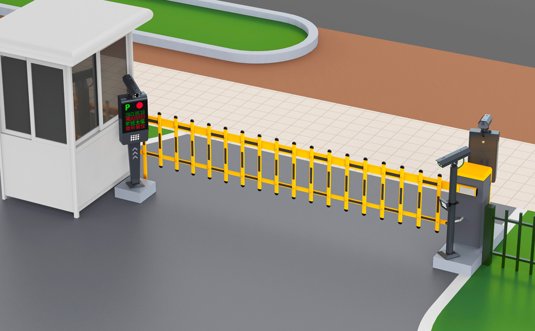 湖南長沙福膳源洋湖店車牌識別收費系統柵欄道閘應用案例